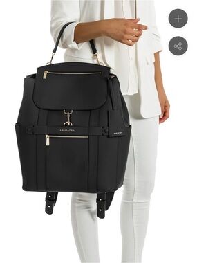 Lauracea Convertible Equine Backpack Tote Black NWOT  H: 15.5” W: 12” D: 6.5”